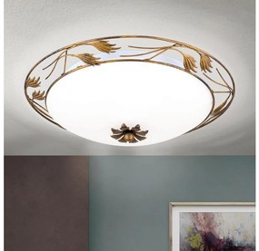 Plafonieră Orion DL 7-509/50 FLEUR 3xE27/60W/230V d. 50 cm bronz