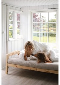 Canapea extensibilă maro/bej 204 cm Grab - Karup Design