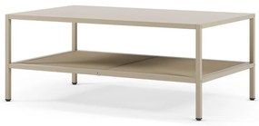 Măsuță de cafea crem din metal 60x100 cm Fayna – Marckeric