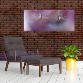 Tablou cu picături pe puf (120x50 cm)