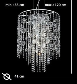 Lustra cu cristale modern diametru 41cm EVASIONE SP8 044774