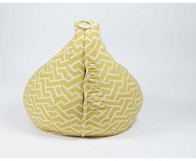 Fotoliu puf copii, Nirvana Light Pufrelax, Material Textil - Zippity Yellow