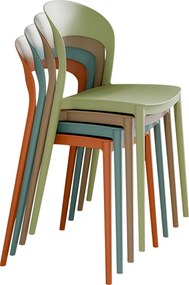 Scaun stivuibil, verde, RADANA NEW
