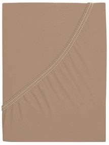Cearșaf de pat 4Home jersey Ideal nuc , 200 x 200 cm, 200 x 200 cm