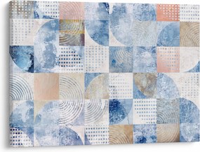 Tablou - figuri geometrice pe perete (70x50 cm)