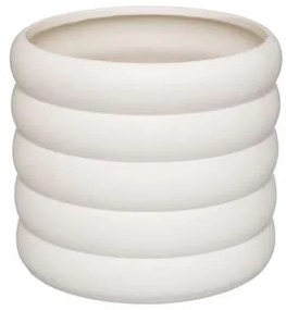 Ghiveci Ceramic Vibe Alb, 14 X 12.5 Cm