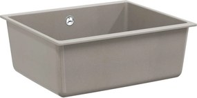vidaXL Chiuvetă Gri 530 x 460 mm 80% Quartz și 20% Rășină