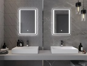 Mexen Zusa oglindă de baie iluminată 50 x 70 cm, LED 6000K, anti-ceață - 9808-050-070-611-00