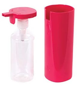 Dispenser sapun acril rosu