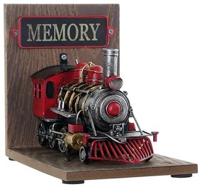 Suport pentru carti Train din lemn natur 22x13x17 cm