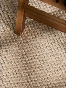 Covor bej țesut manual din lână 140x200 cm Lyon Beans – Elle Decoration