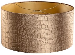 Abajur din catifea cu design de crocodil și interior auriu 50/50/25