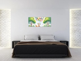 Tablou – Vulpe fericită (120x50 cm)