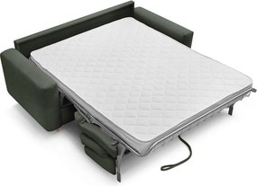 Canapea verde pentru dormitul zilnic/extensibilă 200 cm Cocoone – Bobochic Paris