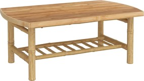 vidaXL Măsuță de cafea de grădină, 90x55x37 cm, bambus