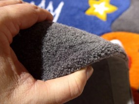 Covor copii cu fire fluorescente ce stralucesc in intuneric, Spirit-Glowy 130cm albastru 3143-54 AE