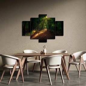 Tablou cu poteca prin pădure (150x105 cm)