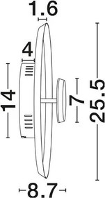 Plafoniera LED stil modern DORELL alba