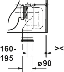 Duravit 20600900002 - vas WC compact D‑CODE, ceramică, alb lucios