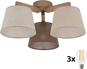 BRILAGI - lustru LED aplicat LATTE SABIA 3xE27/15W/230V pin/mix