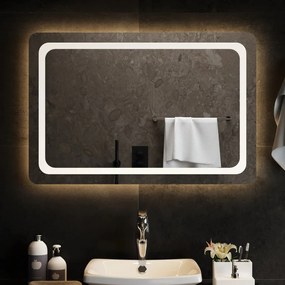 Oglinda de baie cu LED, 90x60 cm