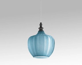 Lustra suspendata, Pendul CLEOFE ambra, alb, cobalt sau ecru
