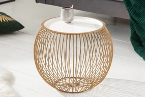 Masuta laterala Storage II 41cm auriu, alb