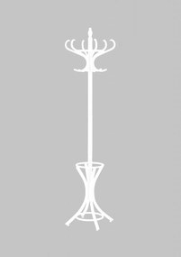 Cuier W30 alb H188 cm