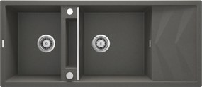 Deante Magnetic chiuvetă din granit 116x50 cm gri/grafit/onix ZRM_T213