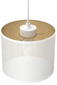 Lustră pe cablu LOFT SHADE 5xE27/60W/230V albă/aurie