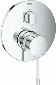 Baterie cada - dus incastrata Grohe Essence 3 iesiri crom lucios fara corp ingropat
