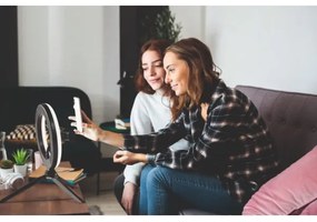 Lampă LED RGB dimabilă cu trepied și suport pentru vloguri Ledvance LED/5,5W/USB