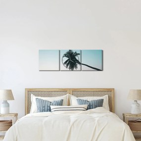 Tablou - Palmier la Bali (cu ceas) (90x30 cm)