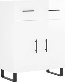vidaXL Dulap, alb extralucios, 69,5x34x90 cm, lemn compozit