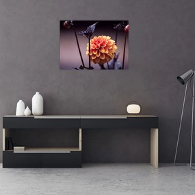 Tablou pe sticlă - Floare (70x50 cm)