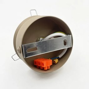 Plafonieră ELIAS 1xE14/5W/230V Ø 13 cm bej/fumuriu bej
