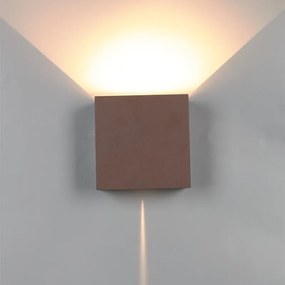Aplica LED dimabila iluminat exterior ambiental IP54 DAVOS XL corten MA-8612