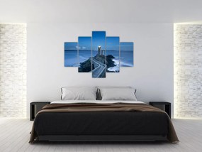 Tablou cu far și marea (150x105 cm)