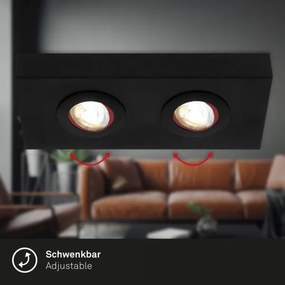 Spot LED Briloner 3996026 CTS 2xLED/4W/230V 2700/4000K negru