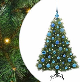 vidaXL Brad de Crăciun artificial cu 150 LED Verde 120 cm PE și PVC