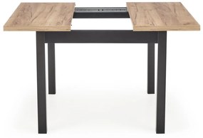 Masa patrata Tiago extensibila L90-125 cm stejar craft/negru