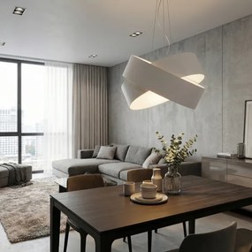 Lustră pe cablu VIENO 2xE27/15W/230V alb