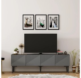 Masă TV/Dulap Tomune 4 (antracit + Nuc) . 1095230