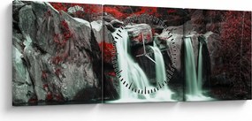 Tablou - Cascade (cu ceas) (90x30 cm)