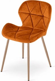 Scaun de sufragerie MANGO VELVET, teracota