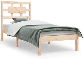 3107338 vidaXL Cadru de pat, 90x200 cm, lemn masiv de pin