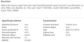 Aplica exterior moderna IP44 JAICY