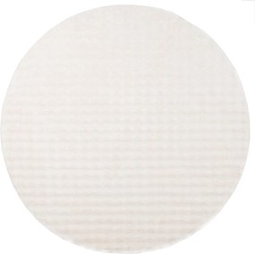 vidaXL Covoare de zonă Rotund SIROLO Crem Ø 120 CM Poliester