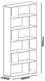 Bibliotecă Forme White