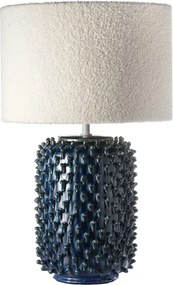 ONLI - Lampă de masă CERAMICA 1xE27/15W/230V 57 cm albastru/crem